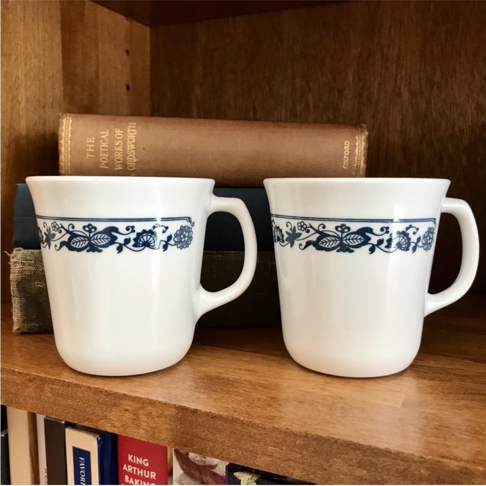 Corning Old Town Blue Mugs
